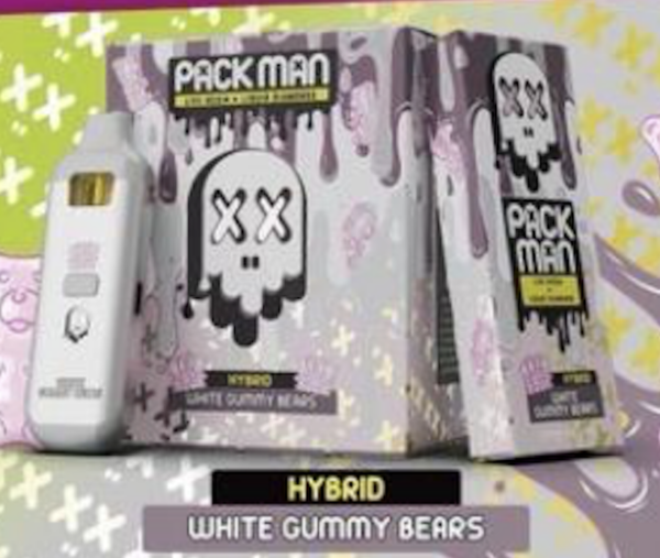 Packman Disposable White Gummy Bears